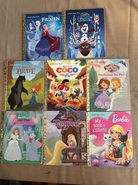 EUC Disney Kids Book Bundle - Assorted Titles Little Golden Books